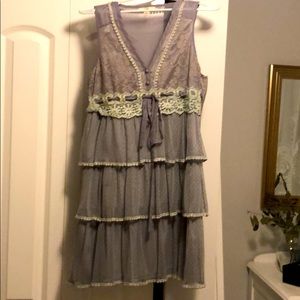 Women’s Large,  lavender, boho dress - worn once